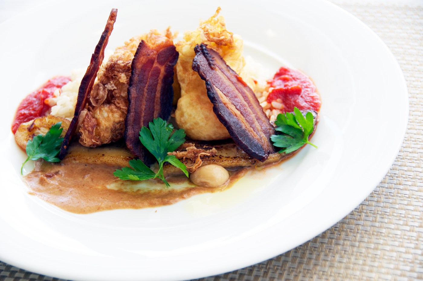 Cuban style fried eggs