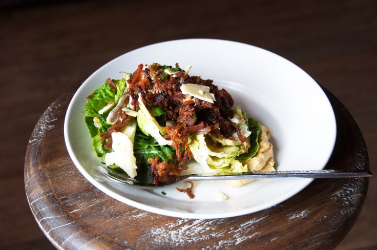 Pulled Pork Caesar Salad