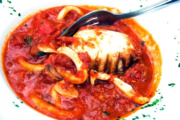 Stuffed Whole Baby Calamari