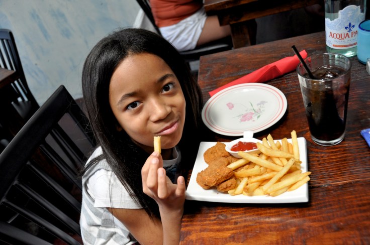 The little one loves chicken nuggets and fries. All the time...