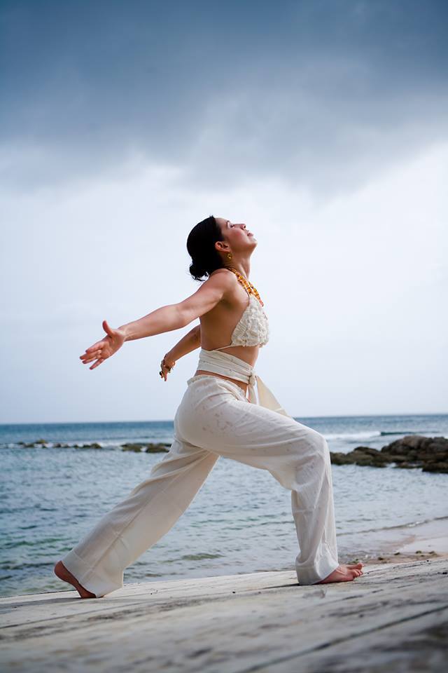 chef carmen on the beach