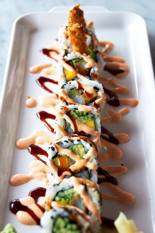 Dynamite Shrimp + Mango Roll