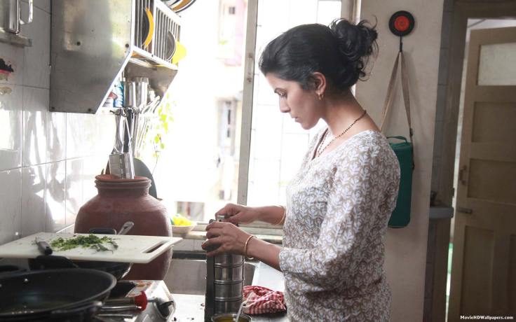 Ila preparing food for the dabba