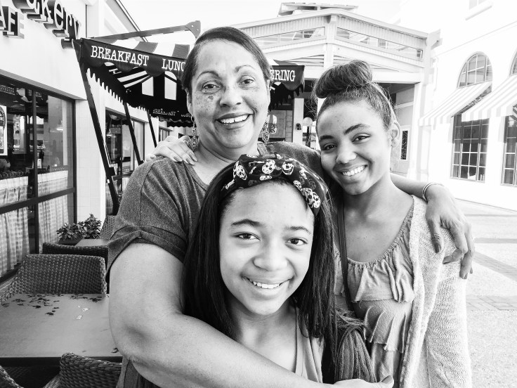 Miss G. and my chickens 