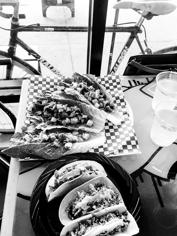 On Taco Tuesdays you get chicken and pork tacos for $2.00 each