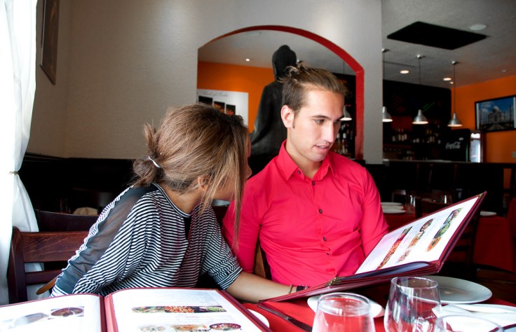 gazing at the menu