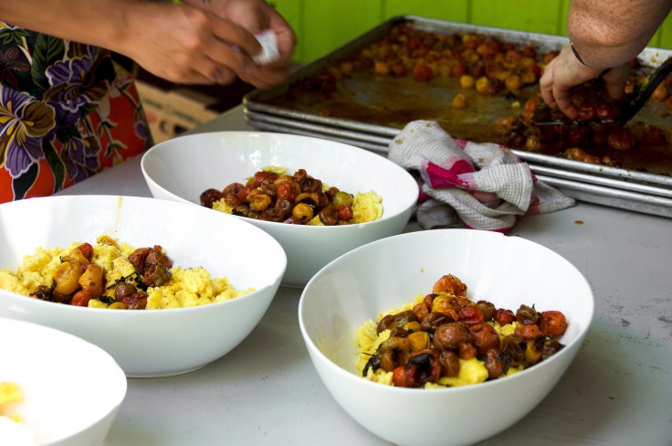 Preparing the Egg Scramble