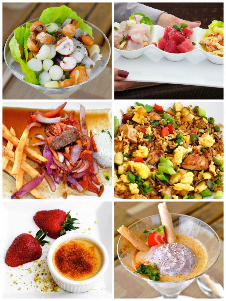 panorama food collage